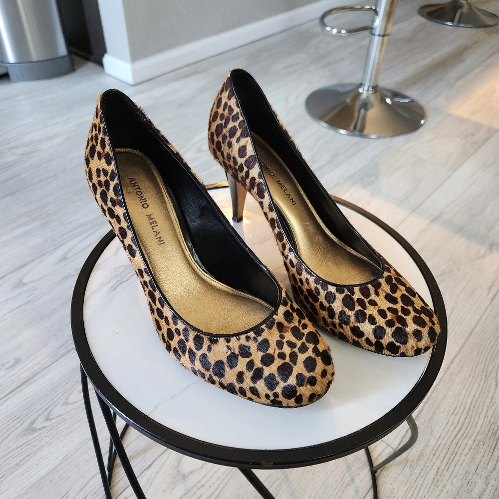 Antonio Melani Leopard Heels - Size 8